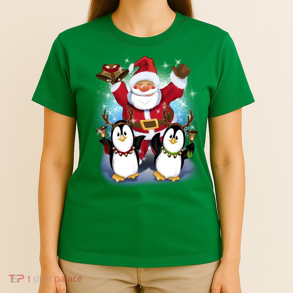Penguin Dance With Santa T-Shirt