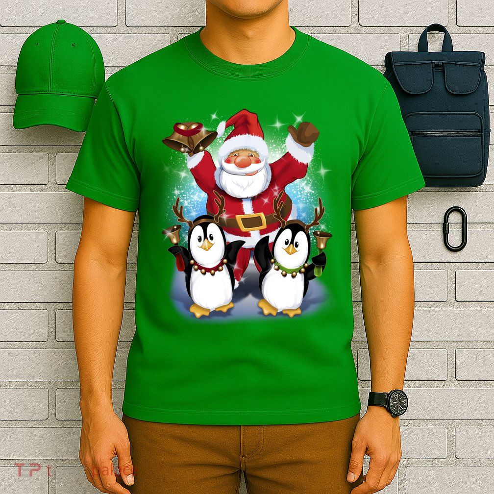 Penguin Dance With Santa T-Shirt