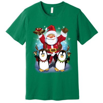 Penguin Dance With Santa Premium T-Shirt