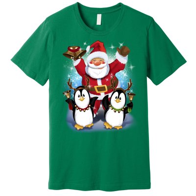 Penguin Dance With Santa Premium T-Shirt