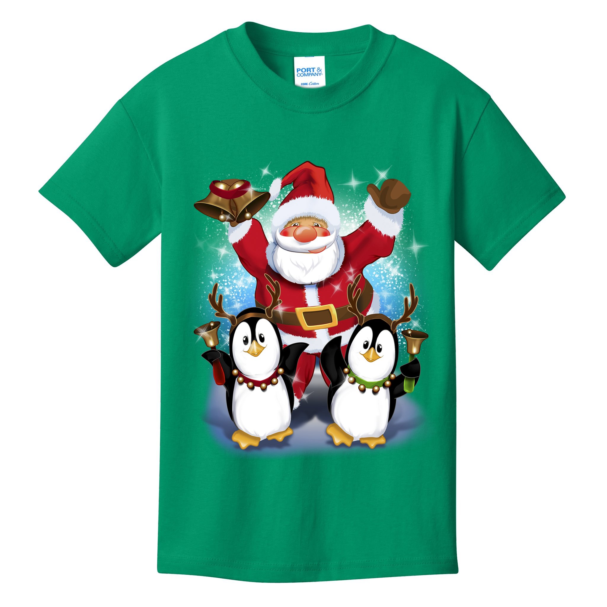 Penguin Dance With Santa Kids T-Shirt