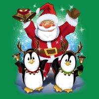 Penguin Dance With Santa Kids T-Shirt