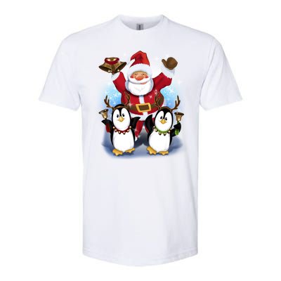 Penguin Dance With Santa Softstyle® CVC T-Shirt