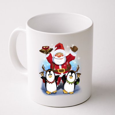 Penguin Dance With Santa Coffee Mug