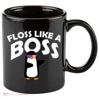 Penguin Floss Like A Boss 11oz C Handle Ceramic Mug