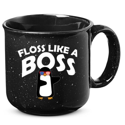 Penguin Floss Like A Boss 15oz Campfire Ceramic Mug