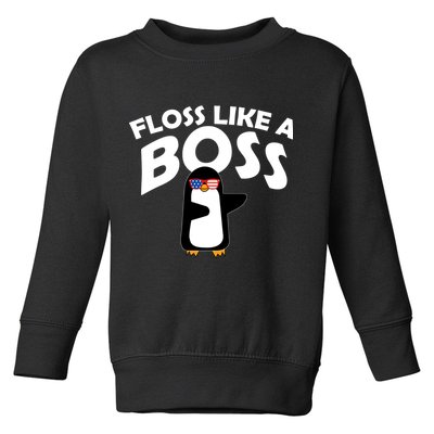 Penguin Floss Like A Boss Toddler Sweatshirt