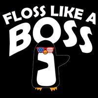 Penguin Floss Like A Boss Tie-Dye T-Shirt