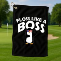 Penguin Floss Like A Boss Golf Towel