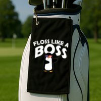 Penguin Floss Like A Boss Golf Towel