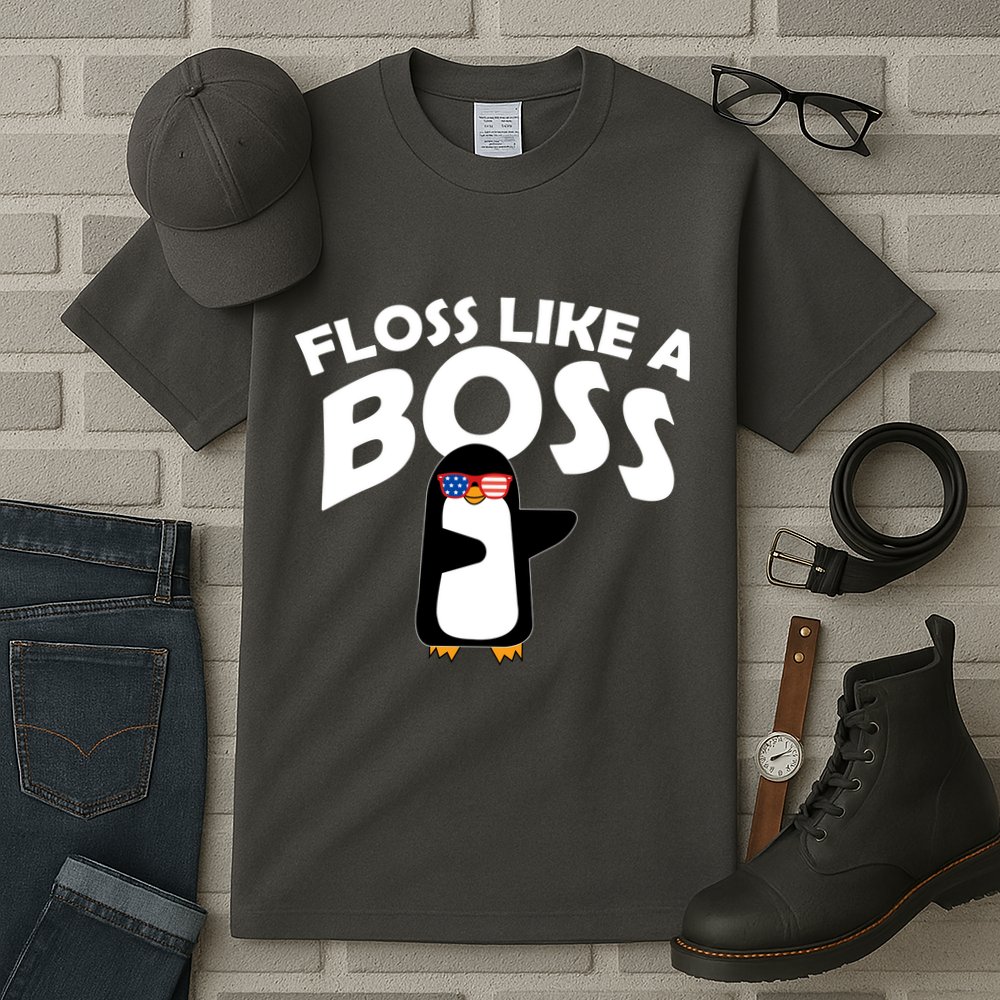 Penguin Floss Like A Boss Tall T-Shirt