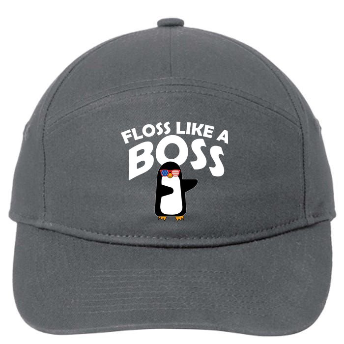 Penguin Floss Like A Boss 7-Panel Snapback Hat