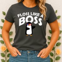 Penguin Floss Like A Boss Womens T-Shirt