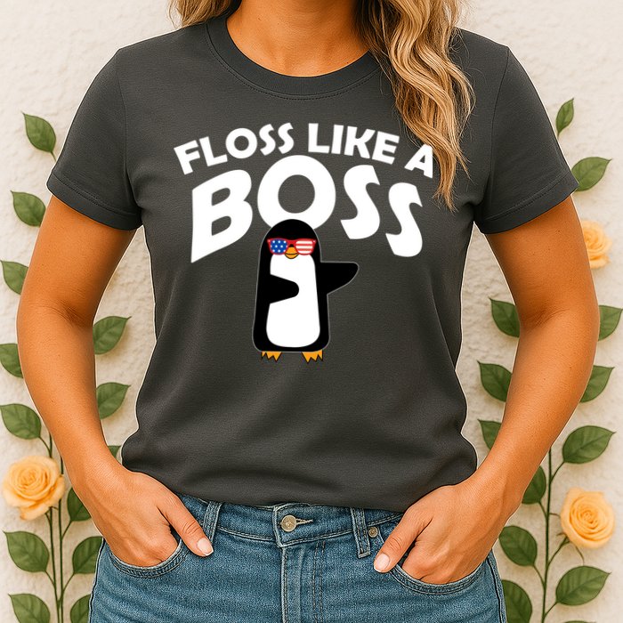 Penguin Floss Like A Boss Womens T-Shirt