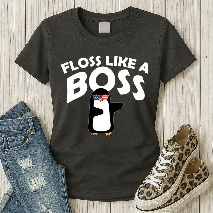 Penguin Floss Like A Boss Womens T-Shirt