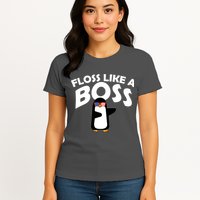 Penguin Floss Like A Boss Womens T-Shirt