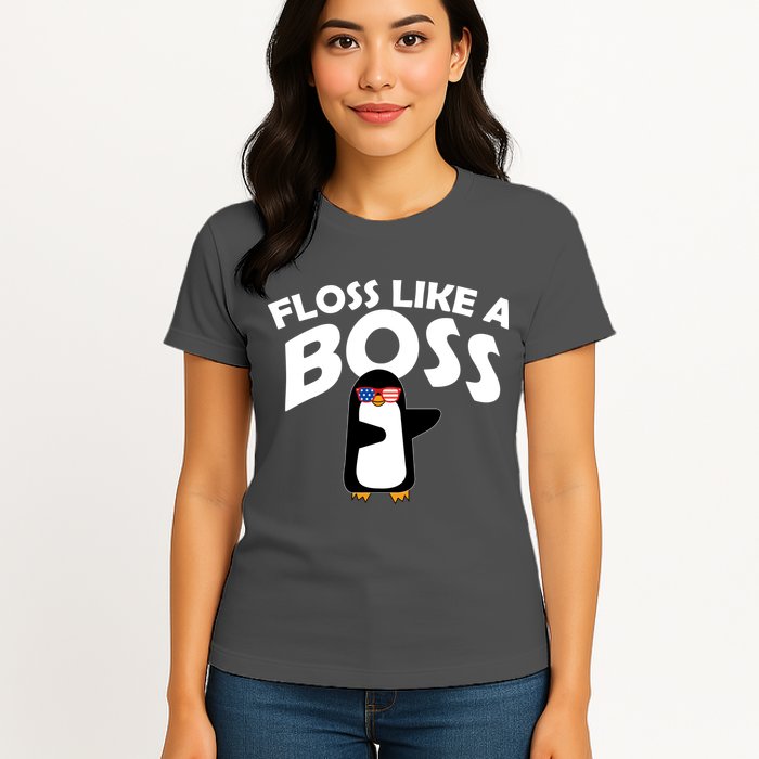 Penguin Floss Like A Boss Womens T-Shirt