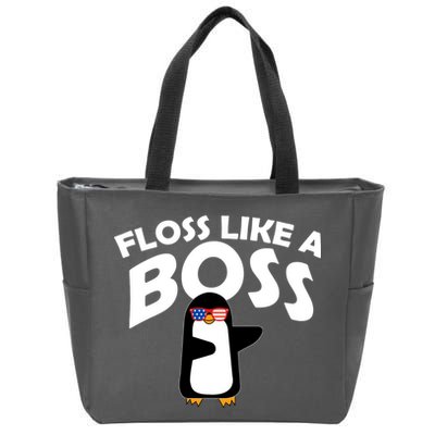 Penguin Floss Like A Boss Zip Tote Bag