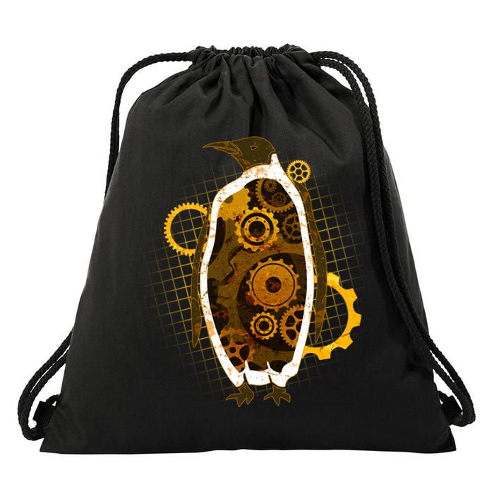 Penguin Gears Drawstring Bag