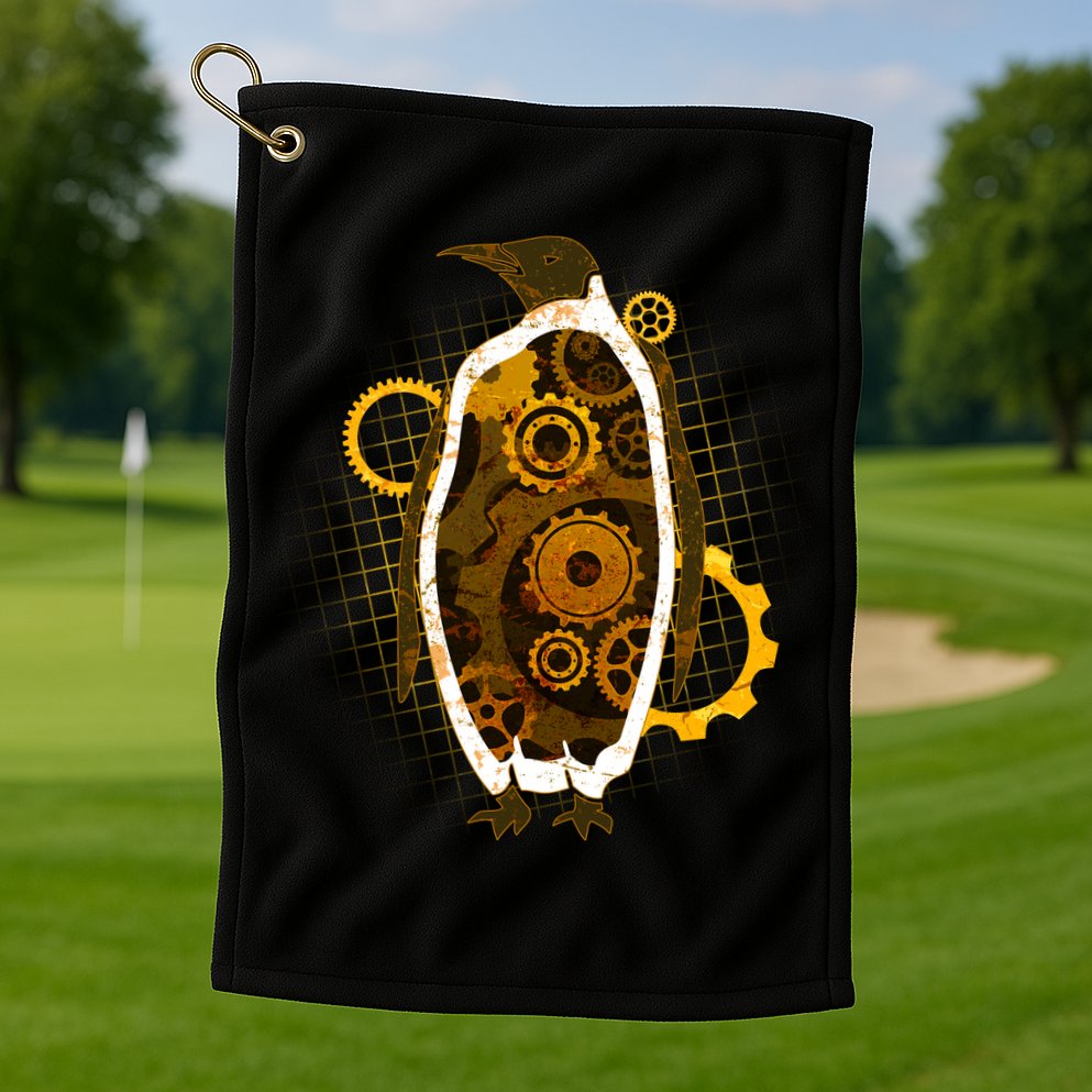 Penguin Gears Golf Towel