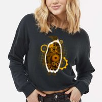 Penguin Gears Cropped Pullover Crew