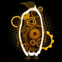 Penguin Gears Cropped Pullover Crew