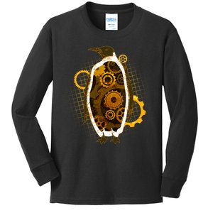 Penguin Gears Kids Long Sleeve Shirt