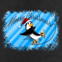 Penguin Skating Merry Christmas Cool Comfort Performance Bucket Hat