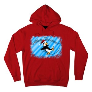 Penguin Skating Merry Christmas Hoodie