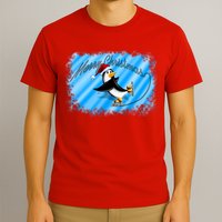 Penguin Skating Merry Christmas T-Shirt