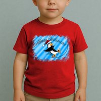 Penguin Skating Merry Christmas Toddler T-Shirt