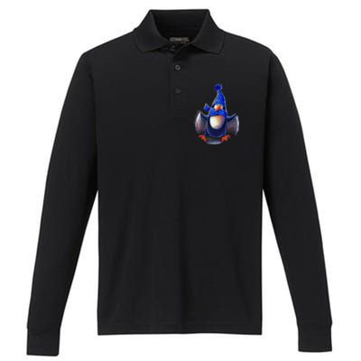 Penguin Snow Angel Performance Long Sleeve Polo