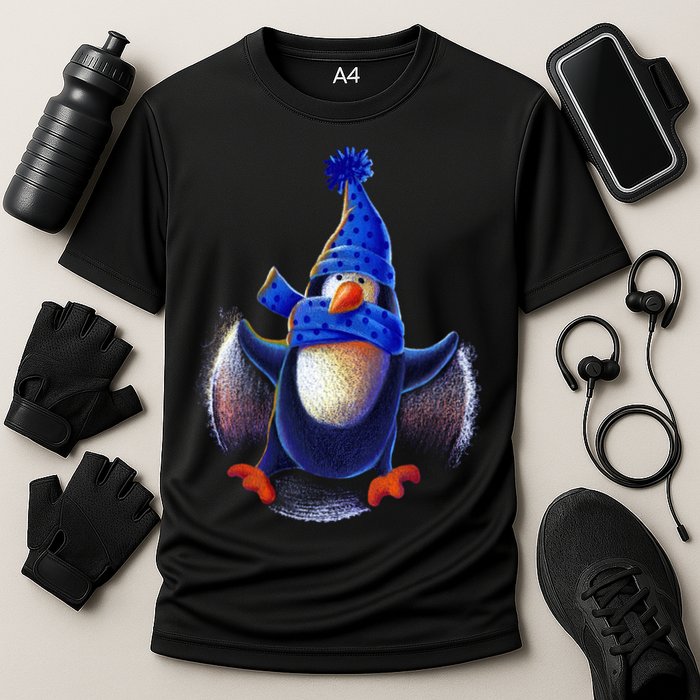 Penguin Snow Angel Cooling Performance Crew T-Shirt