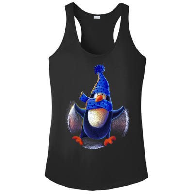 Penguin Snow Angel Ladies PosiCharge Competitor Racerback Tank