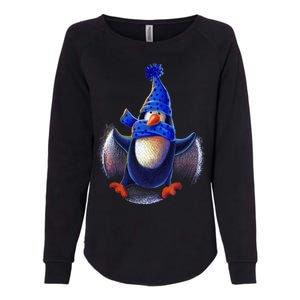 Penguin Snow Angel Womens California Wash Sweatshirt