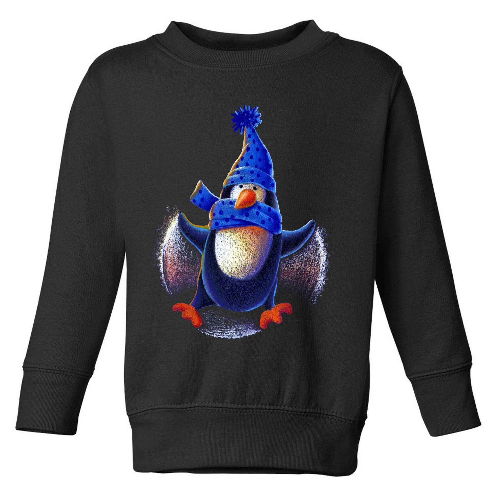 Penguin Snow Angel Toddler Sweatshirt