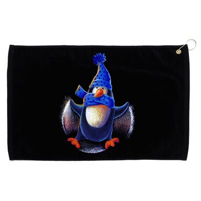 Penguin Snow Angel Grommeted Golf Towel