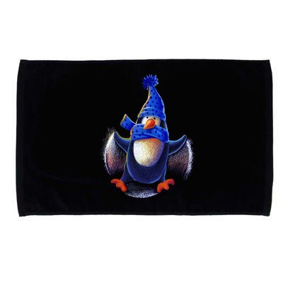 Penguin Snow Angel Microfiber Hand Towel