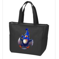 Penguin Snow Angel Zip Tote Bag