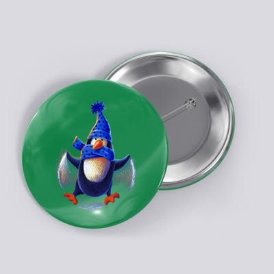 Penguin Snow Angel Button