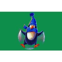 Penguin Snow Angel Bumper Sticker