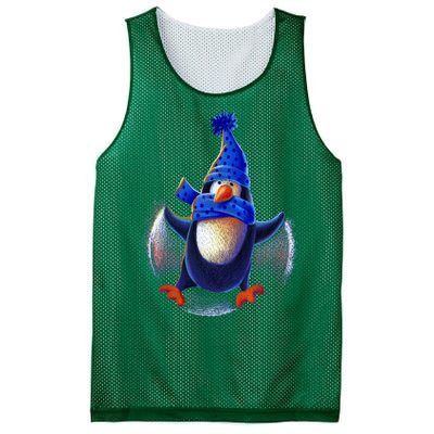 Penguin Snow Angel Mesh Reversible Basketball Jersey Tank