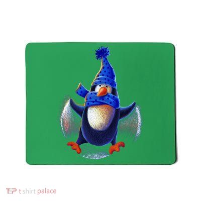 Penguin Snow Angel Mousepad