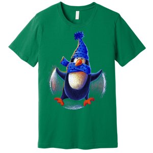 Penguin Snow Angel Premium T-Shirt