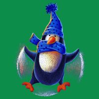 Penguin Snow Angel Baby Bodysuit