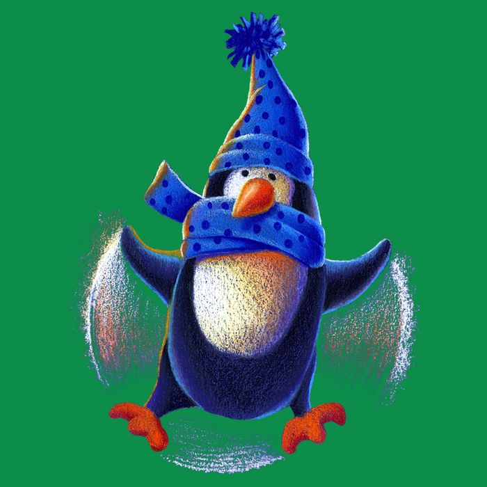 Penguin Snow Angel Baby Bodysuit