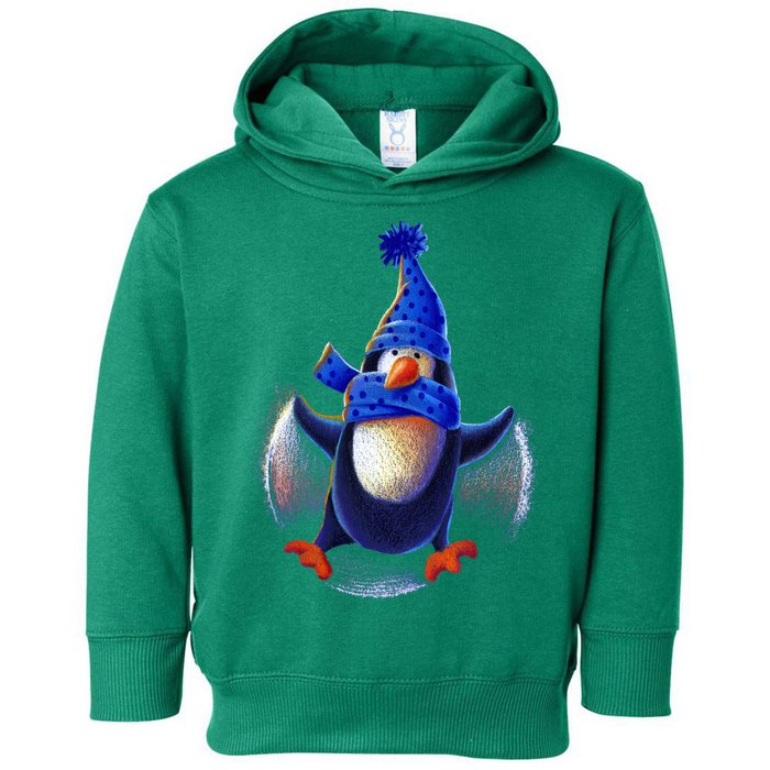 Penguin Snow Angel Toddler Hoodie