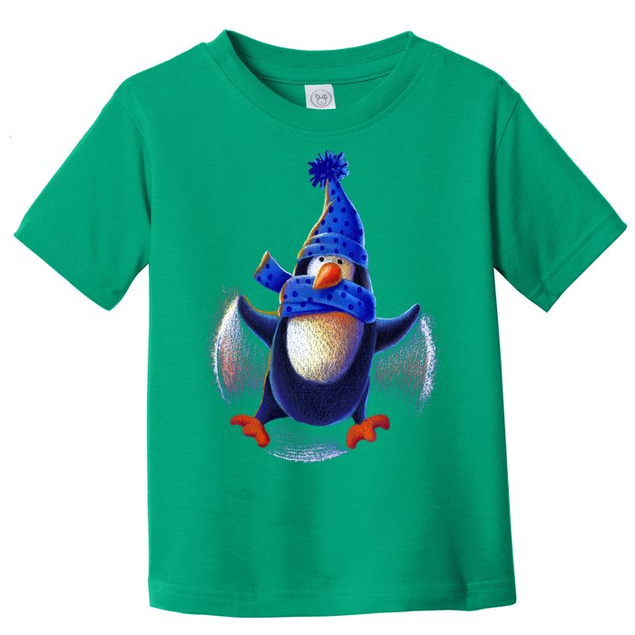 Penguin Snow Angel Toddler T-Shirt