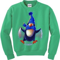 Penguin Snow Angel Kids Sweatshirt