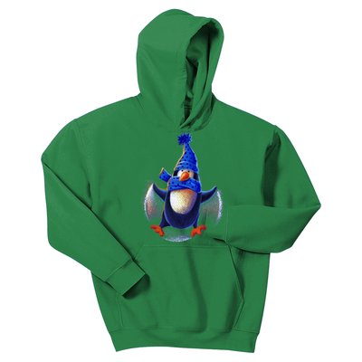 Penguin Snow Angel Kids Hoodie